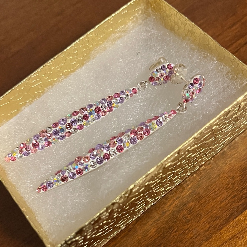 Colorful Crystal Drop Earrings